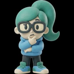 Ada, the Ultimate Coders mascot, thinking